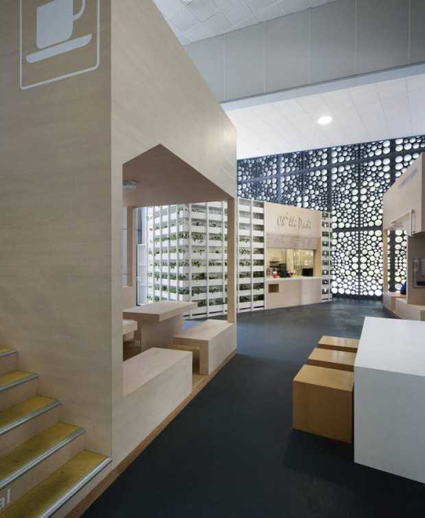 Архітектурний огляд: реконструкція лоббі наукового парку «Гален» у Сингапурі 5 - Int Mebel Помещение научного парка «Гален» 5