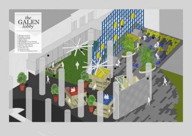 Архітектурний огляд: реконструкція лоббі наукового парку «Гален» у Сингапурі 9 - Int Mebel Помещение научного парка «Гален» 9