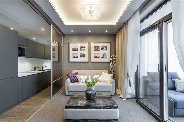 Що таке паряща натяжна стеля: види, монтаж і дизайн 46 - Int Mebel