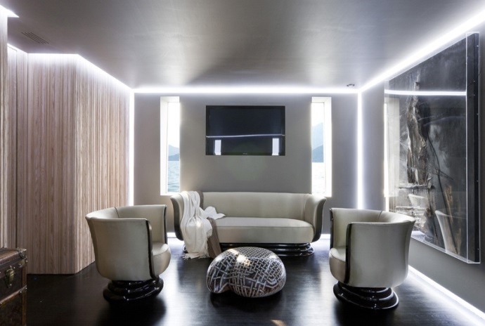 Що таке паряща натяжна стеля: види, монтаж і дизайн 16 - Int Mebel парящий потолок