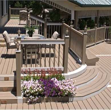 Двор из композитный материалов