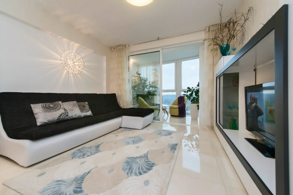 Спальня з балконом: ідеї дизайну, як поєднати простір 3 - Int Mebel Дизайн объединение балкона с гостиной