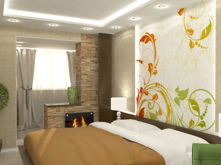 Спальня з балконом: ідеї дизайну, як поєднати простір 5 - Int Mebel Спальня с балконом. Что нужно знать