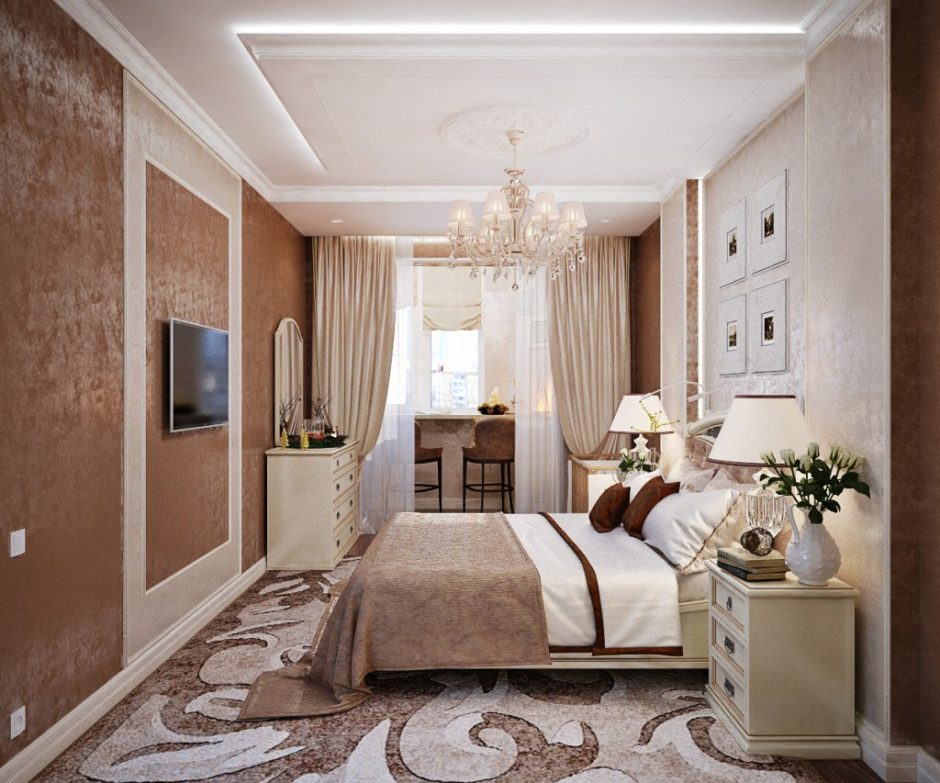 Спальня з балконом: ідеї дизайну, як поєднати простір 9 - Int Mebel Интерьер объединенной с балконом комнаты