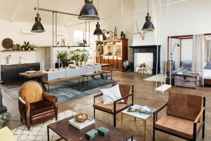 Еклектичні стелі в стилі лофт: матеріали, дизайн та особливості 8 - Int Mebel Еклектичні стелі в стилі лофт: матеріали, дизайн та особливості 7 - Int Mebel