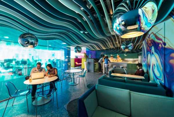 Інтер’єр тижня: 10 неймовірних дизайнерських рішень в офісах Google 8 - Int Mebel На фото: офис Google в Дублине