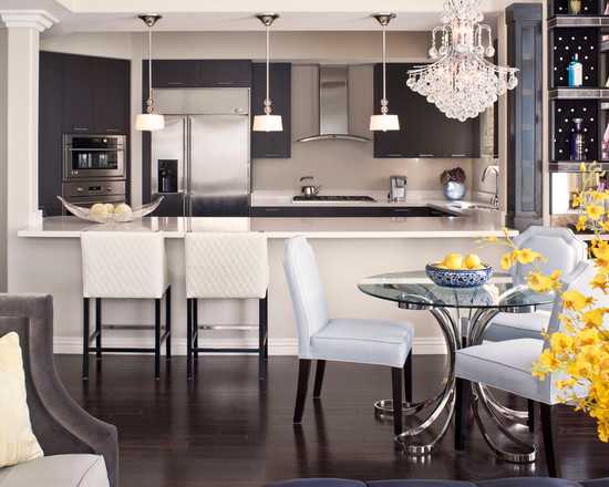 Вироби з кришталю в інтер’єрі: історія, стиль і сучасні тенденції 8 - Int Mebel transitional-kitchen