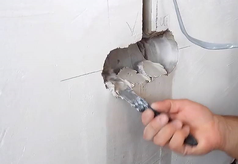 Заповнення отвору розчином