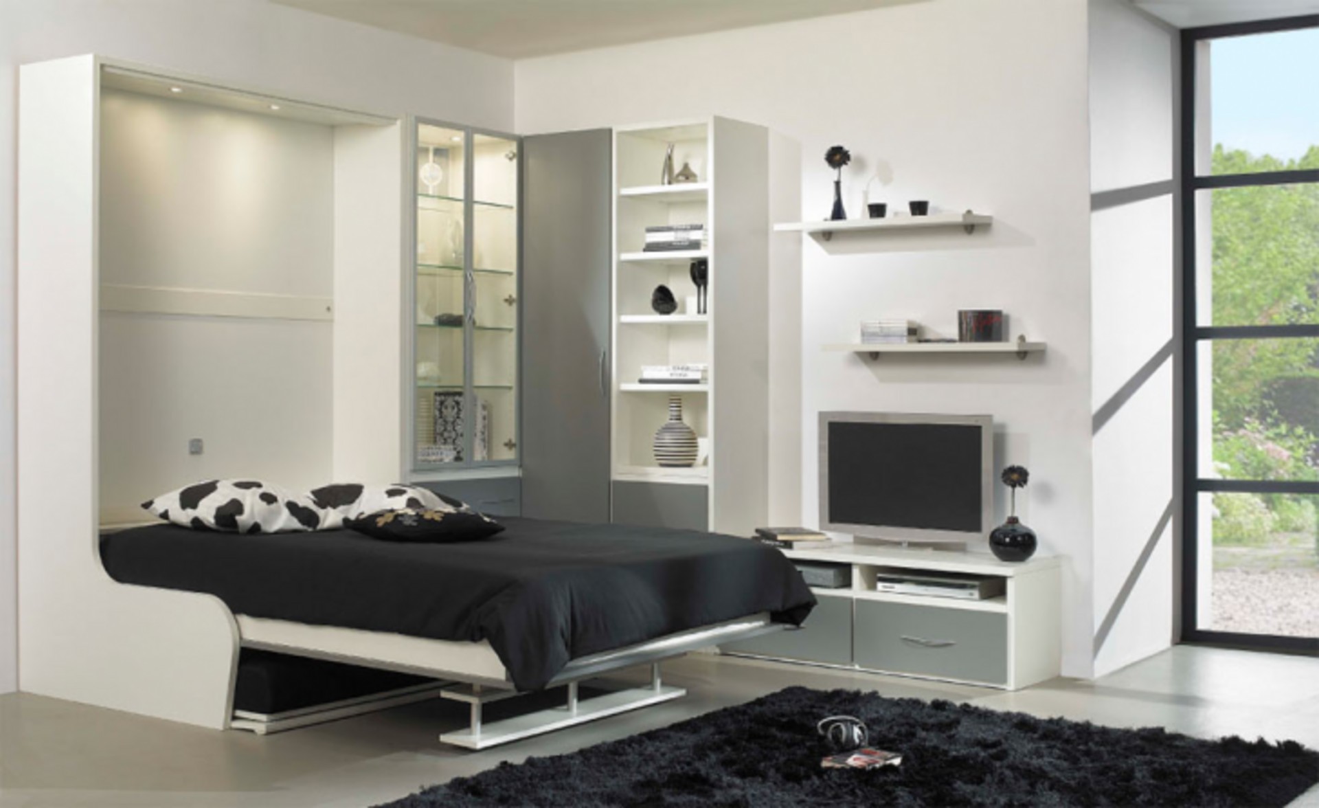 Раціональне облаштування спального місця: вбудовані ліжка у шафах для будь-якого інтер’єру 8 - Int Mebel встроенная кровать в шкаф