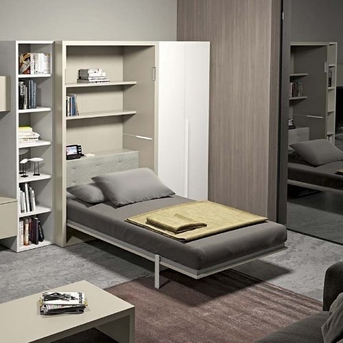 Раціональне облаштування спального місця: вбудовані ліжка у шафах для будь-якого інтер’єру 23 - Int Mebel встроенная кровать в шкаф