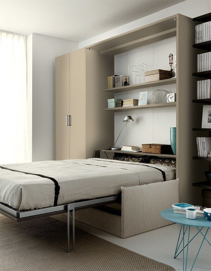Раціональне облаштування спального місця: вбудовані ліжка у шафах для будь-якого інтер’єру 25 - Int Mebel встроенная кровать в шкаф