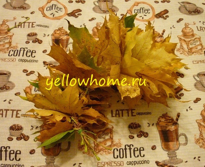 Як зробити вінок на голову з осіннього листя, яблук і рябини: покроковий майстер-клас 17 - Int Mebel