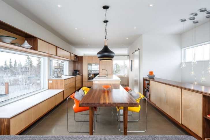 Сучасний трьохповерховий котедж на скелястому узбережжі 8 - Int Mebel Кухня-столовая в коттедже