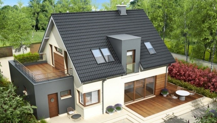 Мансардні дахи в приватних будинках: конструкції, переваги та особливості облаштування - 12 - Int Mebel дом с мансардной крышей