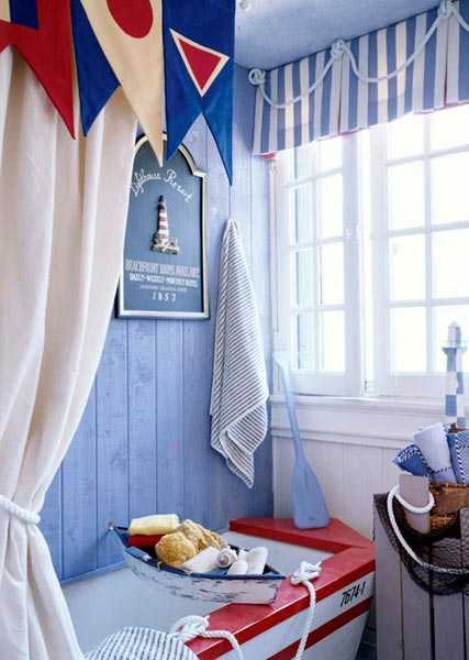 Морські мотиви в інтер'єрі ванної кімнати 2