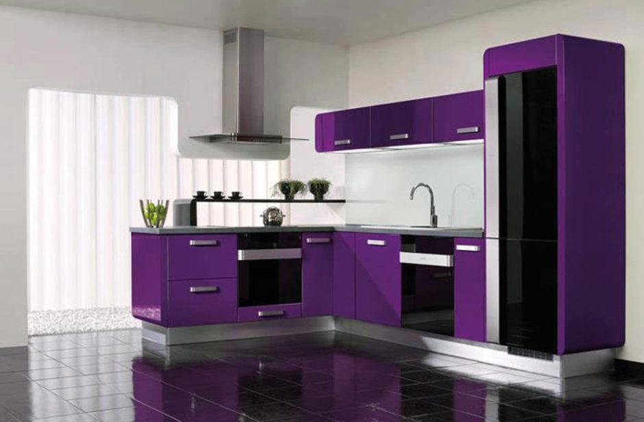 Правила ідеального дизайну кухні в лавандових тонах: поради та тренди 4 - Int Mebel Лиловый и белый