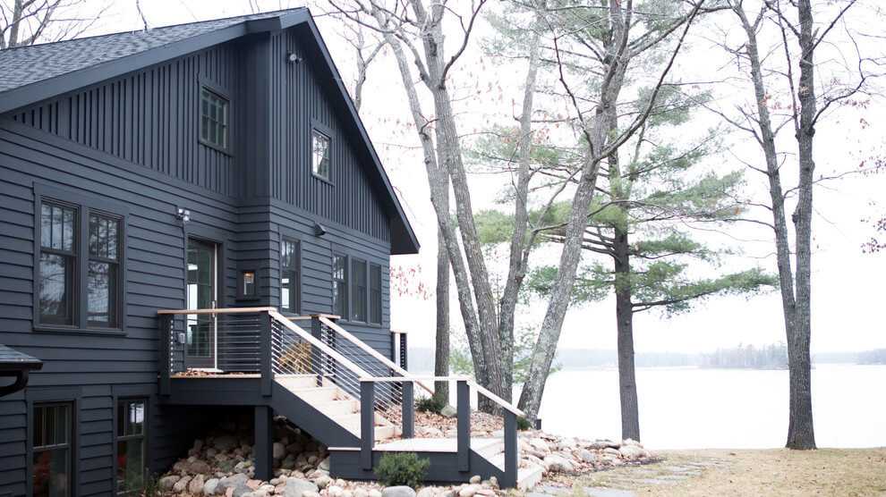 Проект реконструкції будинку біля озера: сучасний рустикальний стиль і продумане планування 9 - Int Mebel