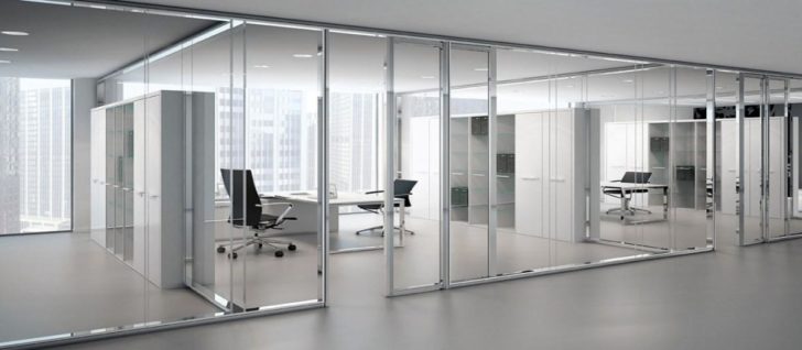 Раціональне зонування офісу перегородками 7 - Int Mebel Стаціонарні перегородки для зонування в офісі