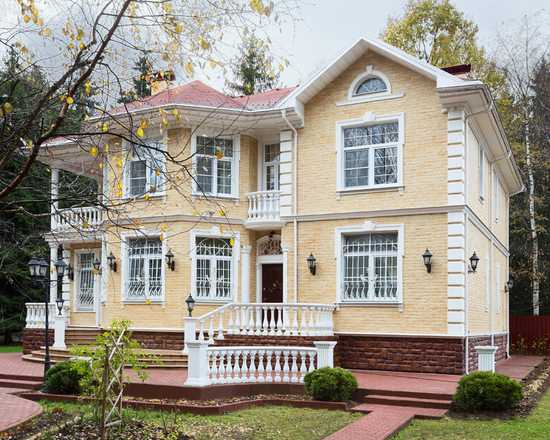 Реставрація фасадів приватних будинків: матеріали, технології і стильові рішення 41 - Int Mebel облицовка фасада плиткой
