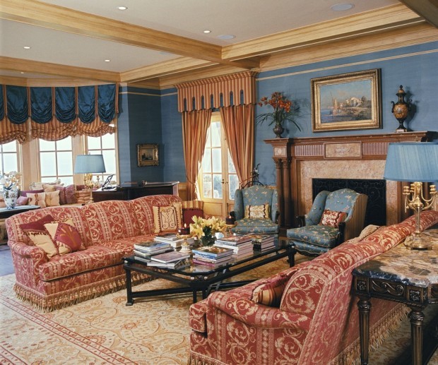 Синій колір у декорі вітальні: створюємо стильний і затишний інтер’єр 4 - Int Mebel синяя гостиная