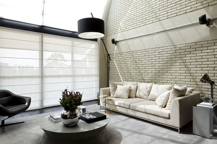 Сучасний інтер’єр вітальні з цегляною стіною: стиль, матеріали та ідеї оформлення 204 - Int Mebel Сучасний інтер’єр вітальні з цегляною стіною: стиль, матеріали та ідеї оформлення 203 - Int Mebel