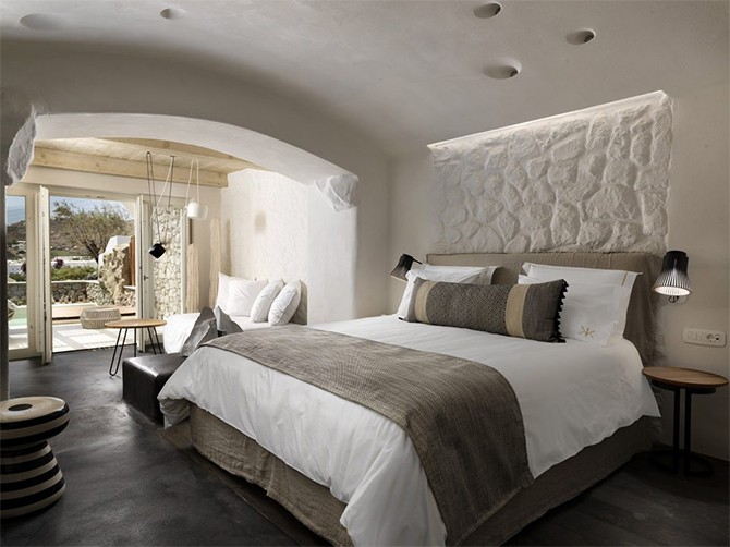 Традиційний середземноморський стиль і неповторний дизайн бутик-готелю на грецькому острові Міконос 14 - Int Mebel nomer5