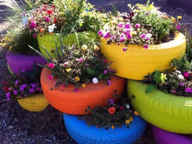 Уличні вазони для квітів своїми руками – просто, красиво і оригінально! 25 - Int Mebel уличные вазоны для цветов