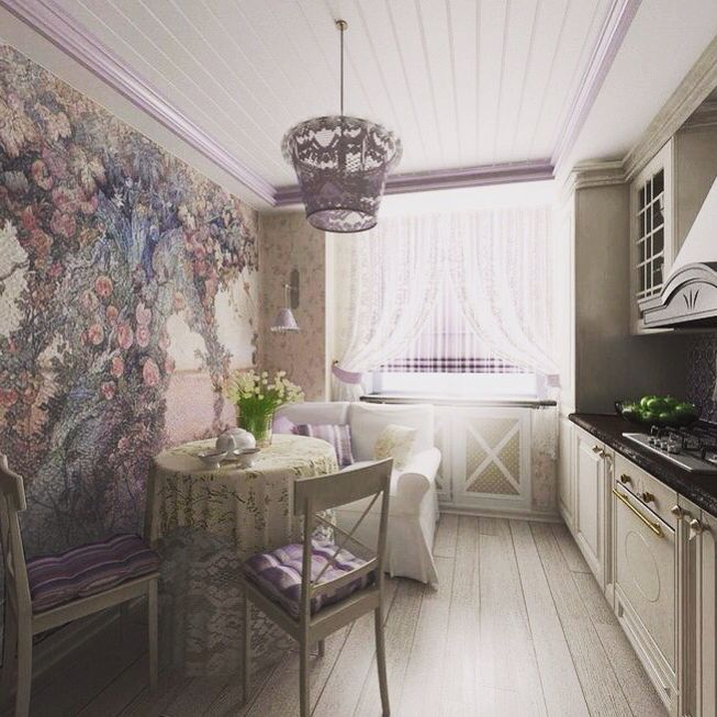 Витончені фрески в прикрасі кухонного інтер'єру 2 - Int Mebel фрески на кухні