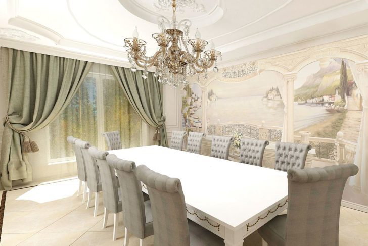 Витончені фрески в прикрасі кухонного інтер'єру 9 - Int Mebel фрески на кухні