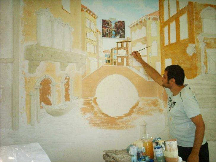 Витончені фрески в прикрасі кухонного інтер'єру 15 - Int Mebel фрески на кухні