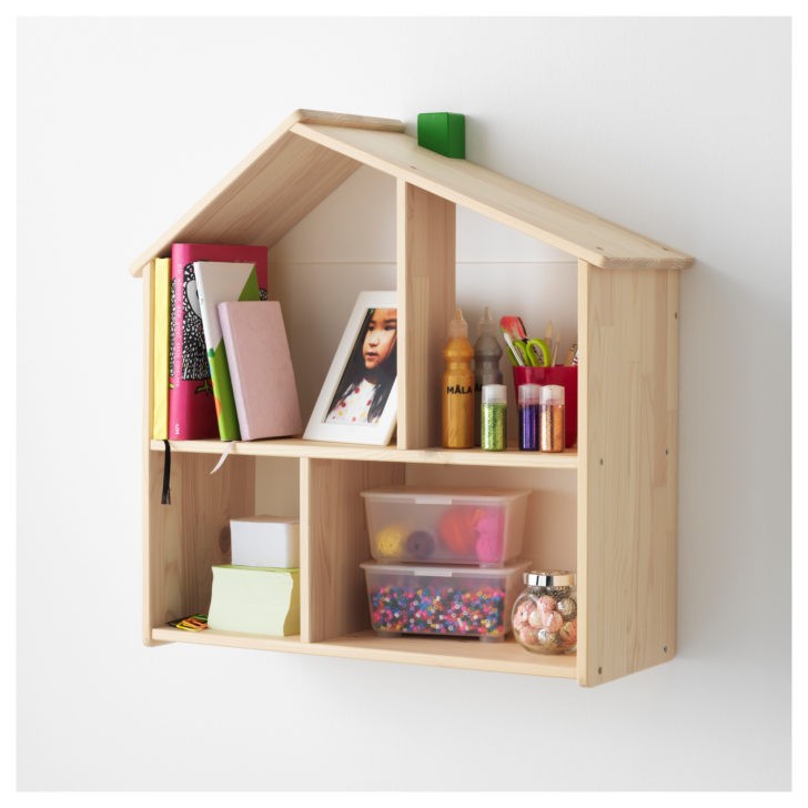 Ігровий елемент у зберіганні книг Полиця-будиночок від IKEA