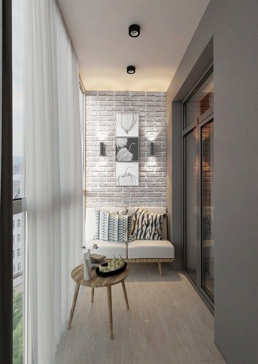 Варіанти затишного дизайну балкона з панорамним склінням 3 - Int Mebel дизайн панорамного балкона