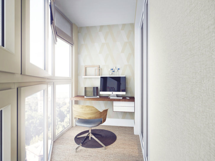 Варіанти затишного дизайну балкона з панорамним склінням 8 - Int Mebel дизайн панорамного балкона