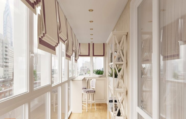 Варіанти затишного дизайну балкона з панорамним склінням 18 - Int Mebel дизайн панорамного балкона