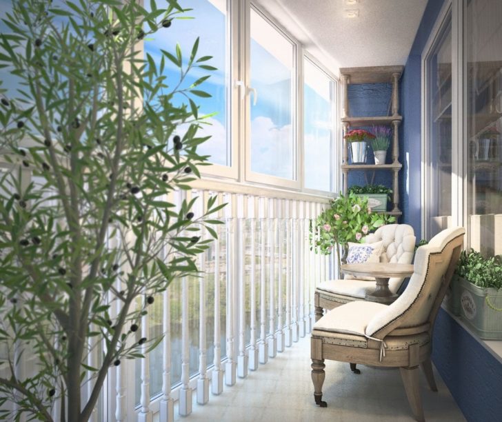 Варіанти затишного дизайну балкона з панорамним склінням 20 - Int Mebel дизайн панорамного балкона