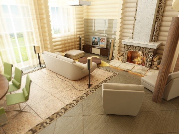 внутрішнє оздоблення заміського будинку